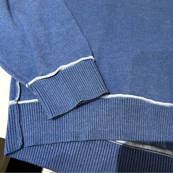 The Oaklyn Cozy Crew-Neck Sweatshirt by Pilcro - Small - Blue - Picture 6 of 6